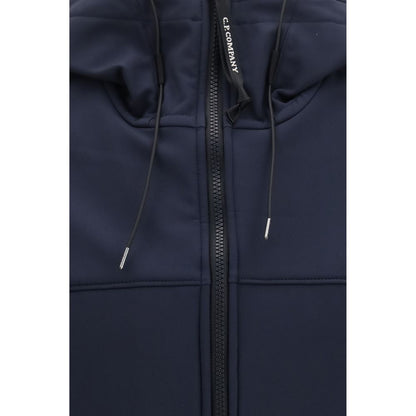 Blue Polyester Shell Jacket