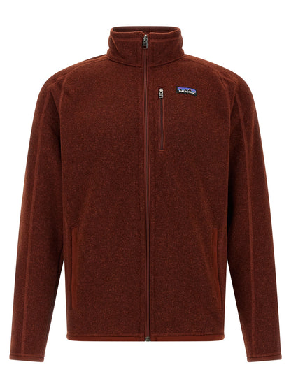 Red Polyester Full-Length Jacket