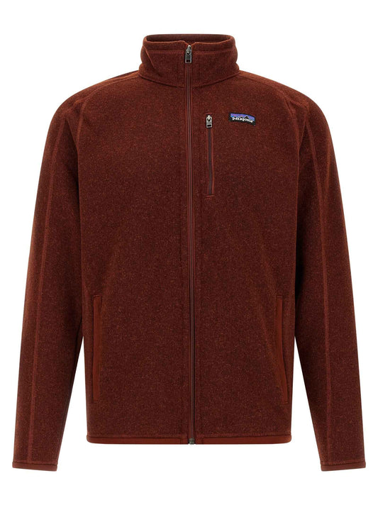 Red Polyester Full-Length Jacket