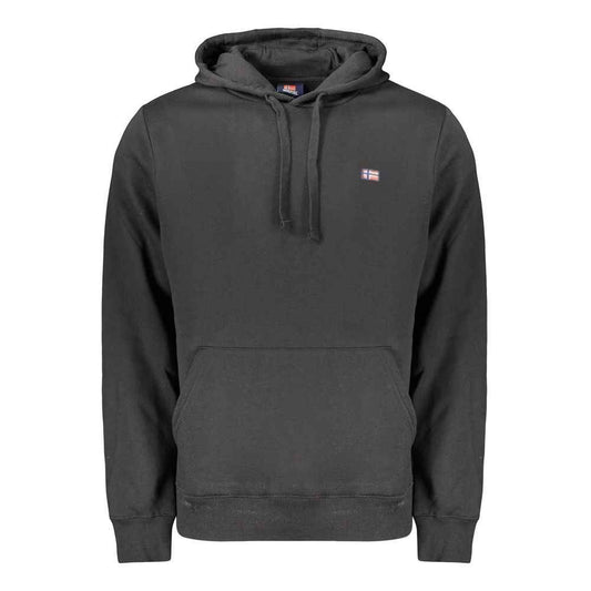 Black Cotton Men's Sweatshirt