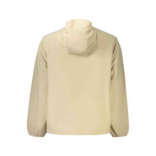 Beige Polyamide Men's Jacket