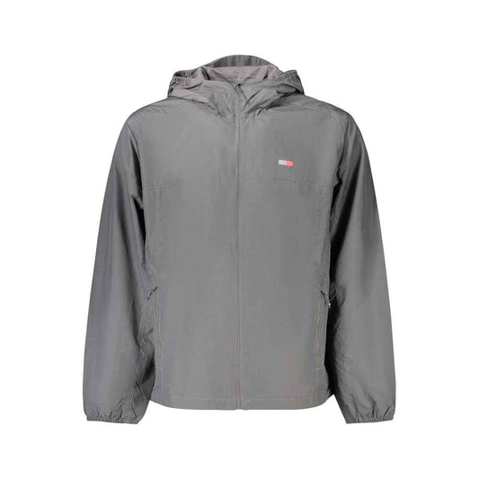 Gray Polyamide Men's Jacket