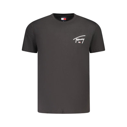 Black Cotton Men's T-Shirt