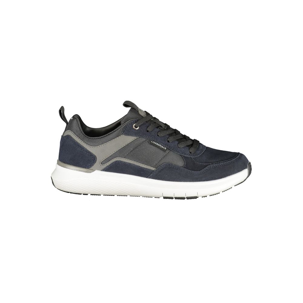Blue Polyurethane Men's Sneaker