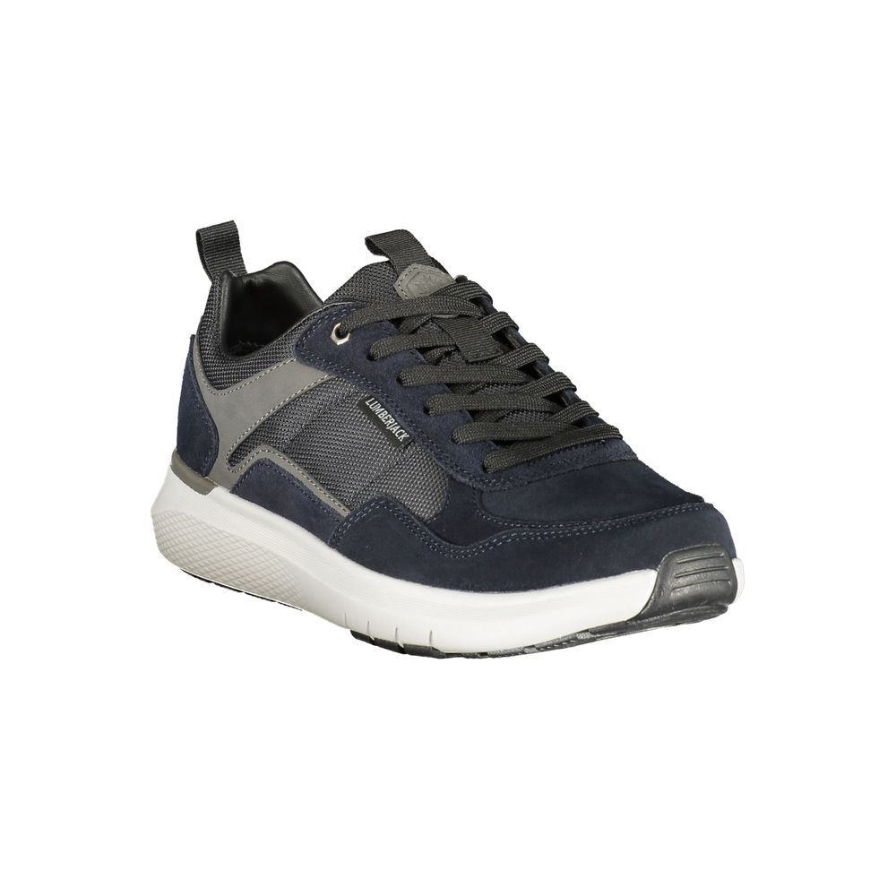 Blue Polyurethane Men's Sneaker