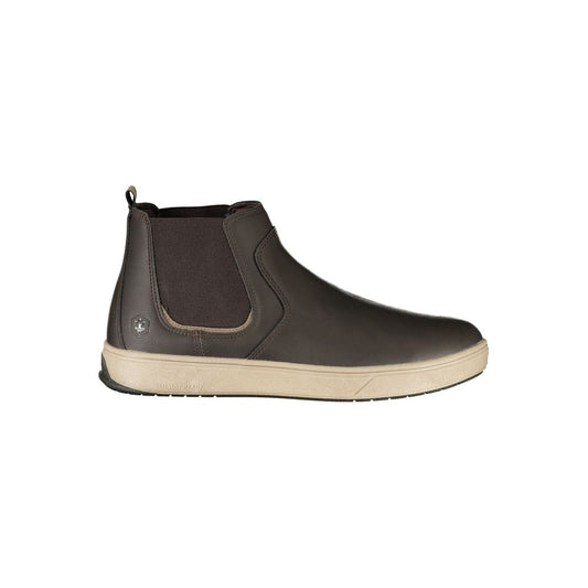 Brown Polyurethane Men's Boot