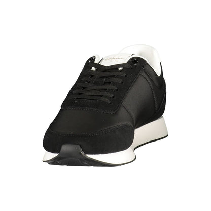 Black Polyurethane Men's Sneaker