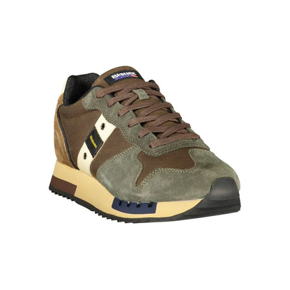Brown Polyurethane Men's Sneaker
