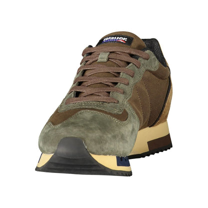 Brown Polyurethane Men's Sneaker
