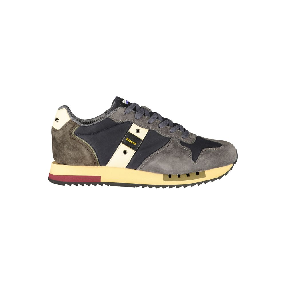 Blue Leather Men's Sneaker