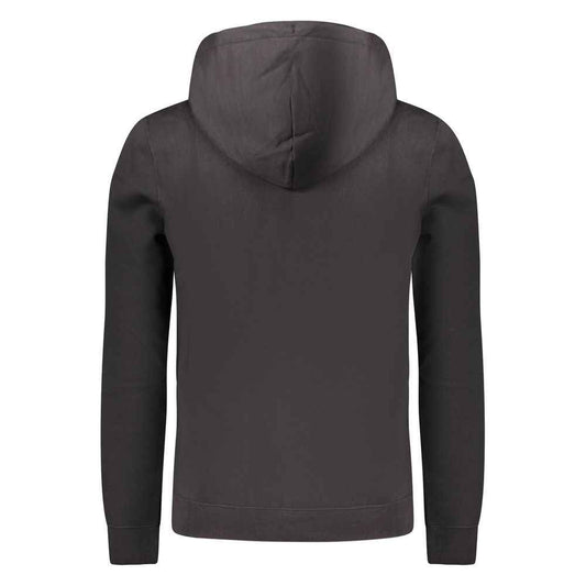 Black Cotton Men's Sweatshirt