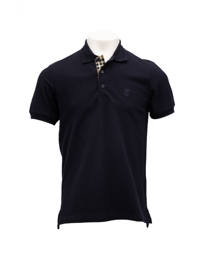 Coal Blue Cotton Polo Shirt