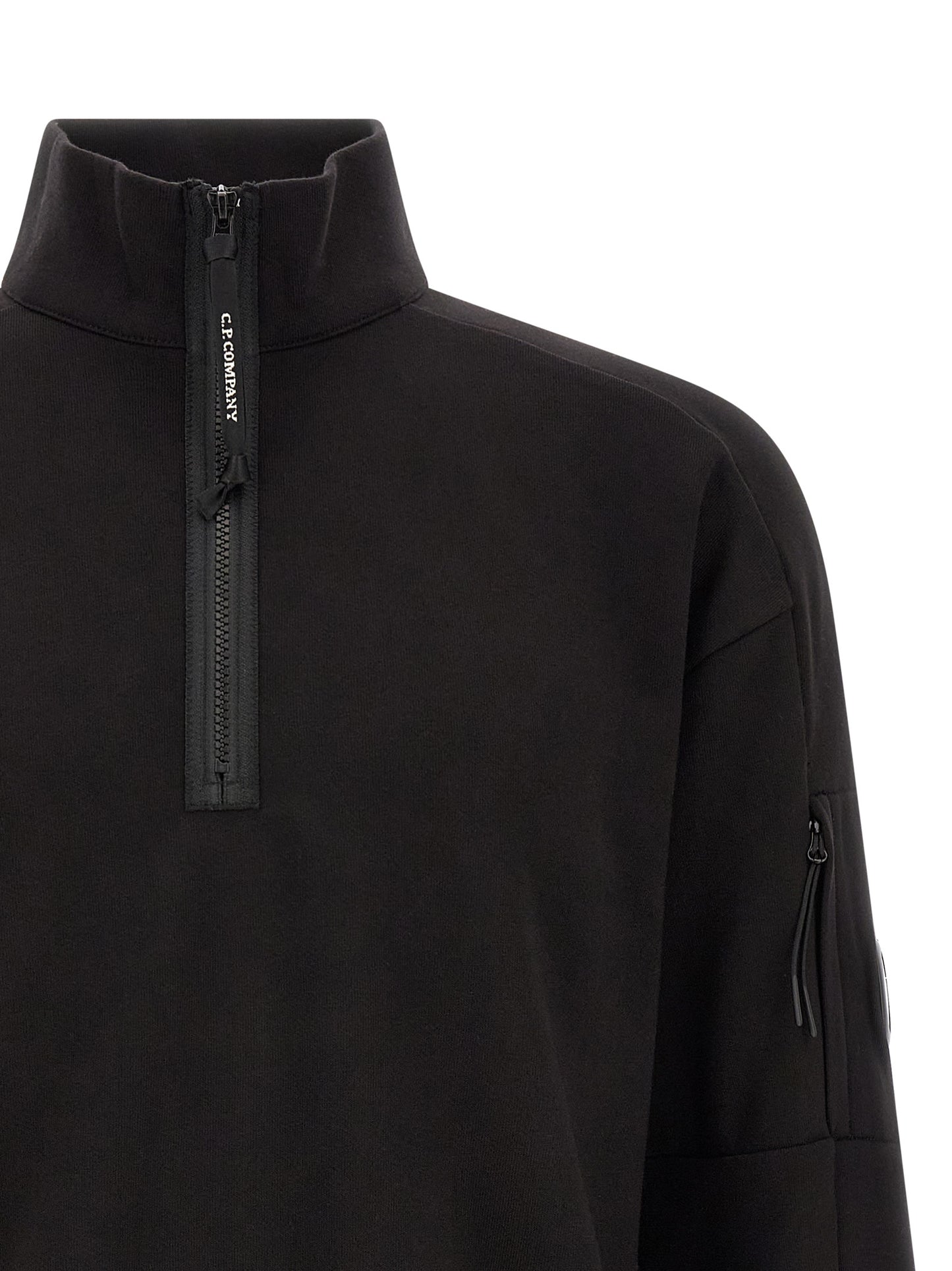 Black Cotton Sweatshirt