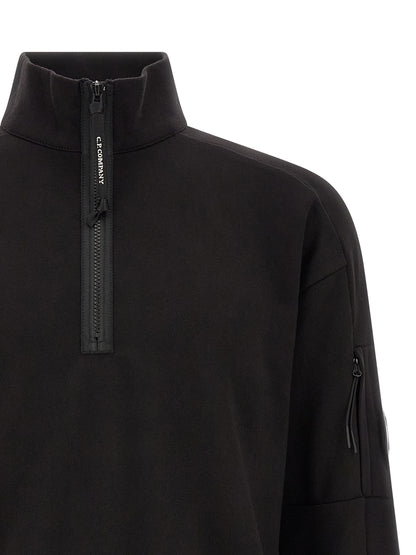Black Cotton Sweatshirt