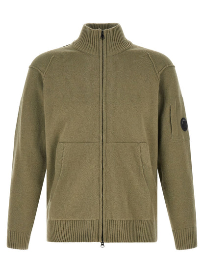 Bicolor Wool Cardigan