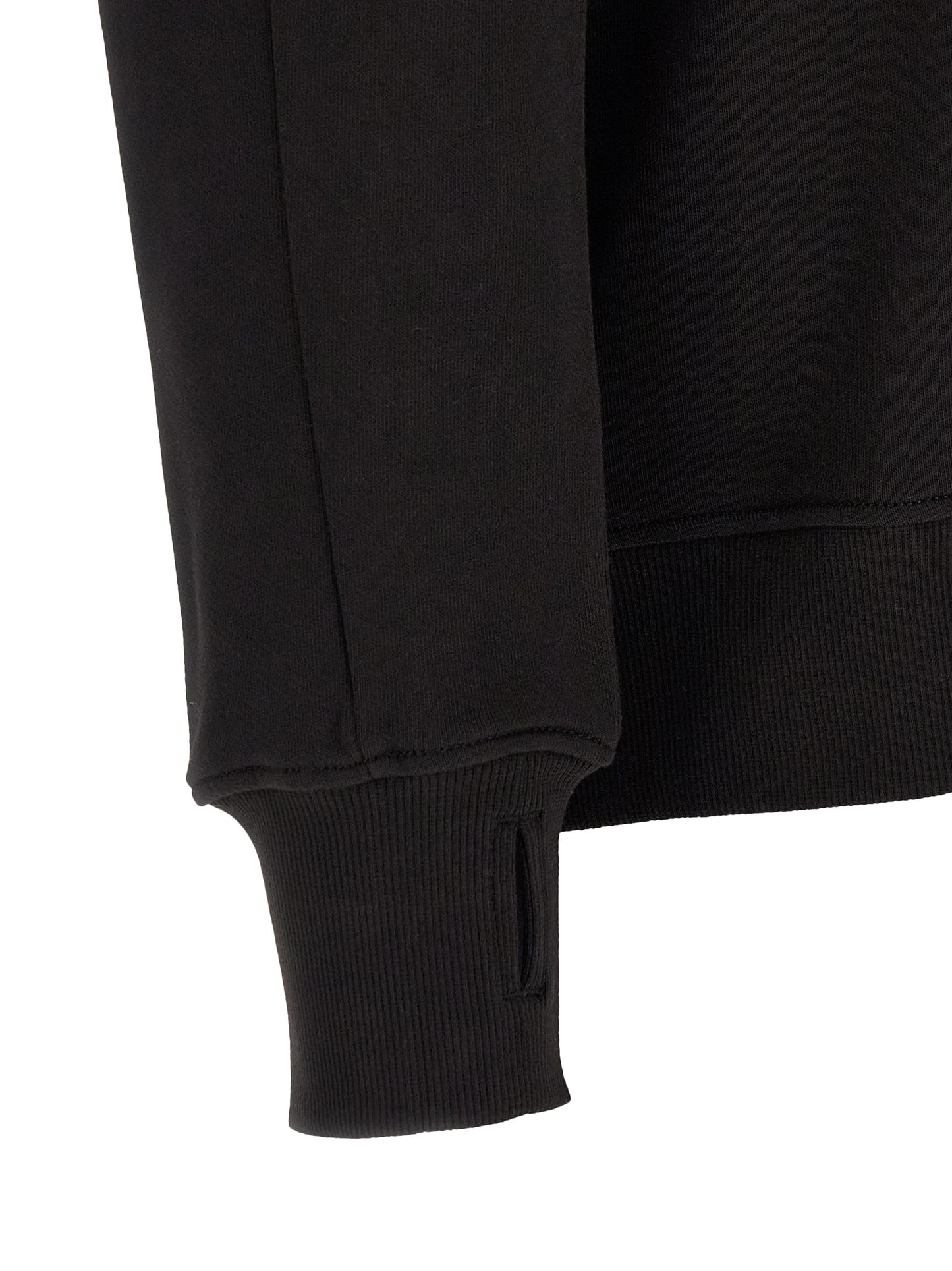 Black Cotton Sweatshirt