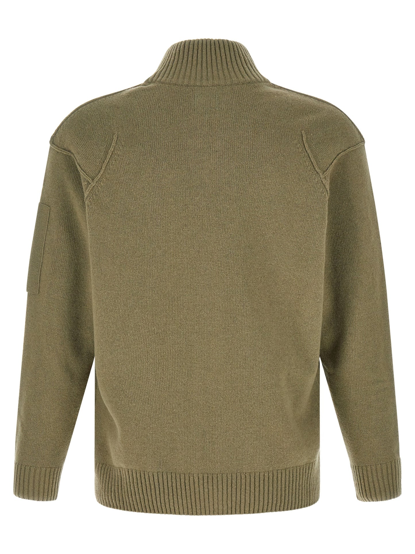 Bicolor Wool Cardigan