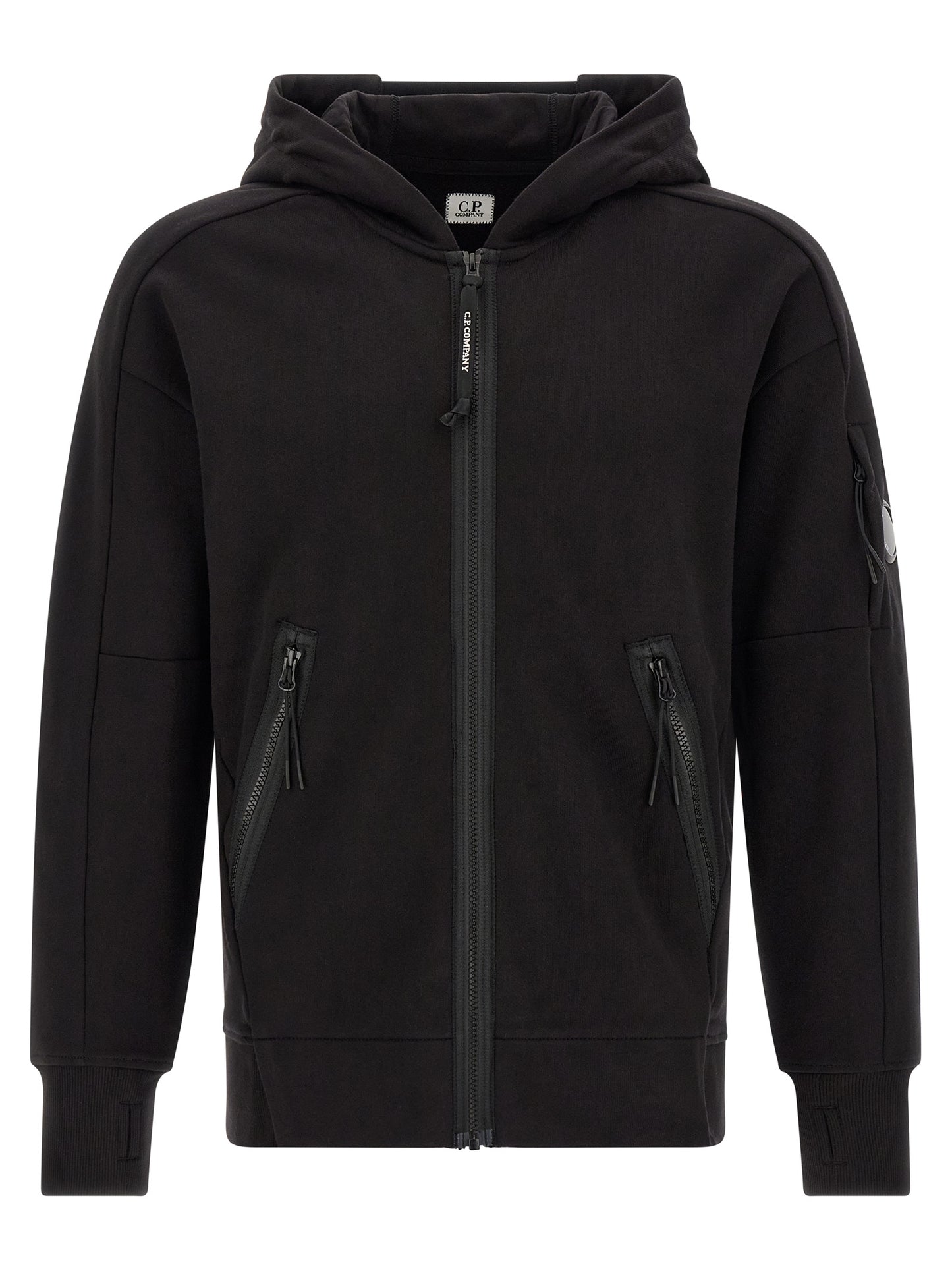 Black Cotton Sweatshirt