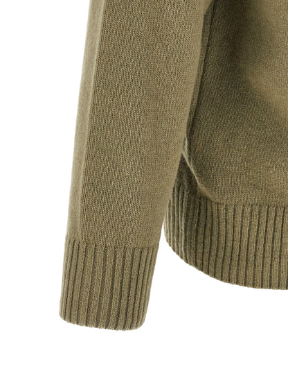 Bicolor Wool Cardigan