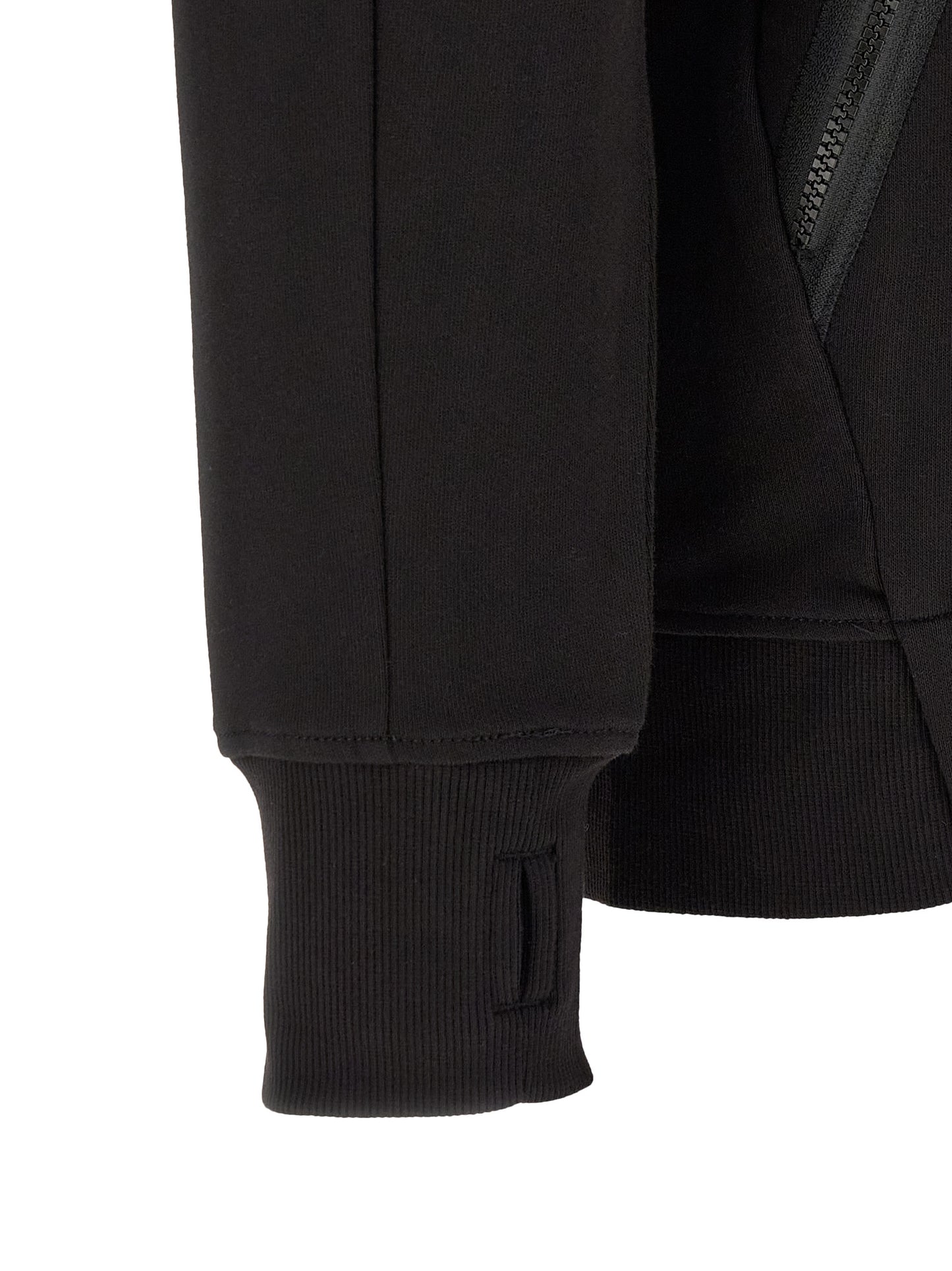 Black Cotton Sweatshirt