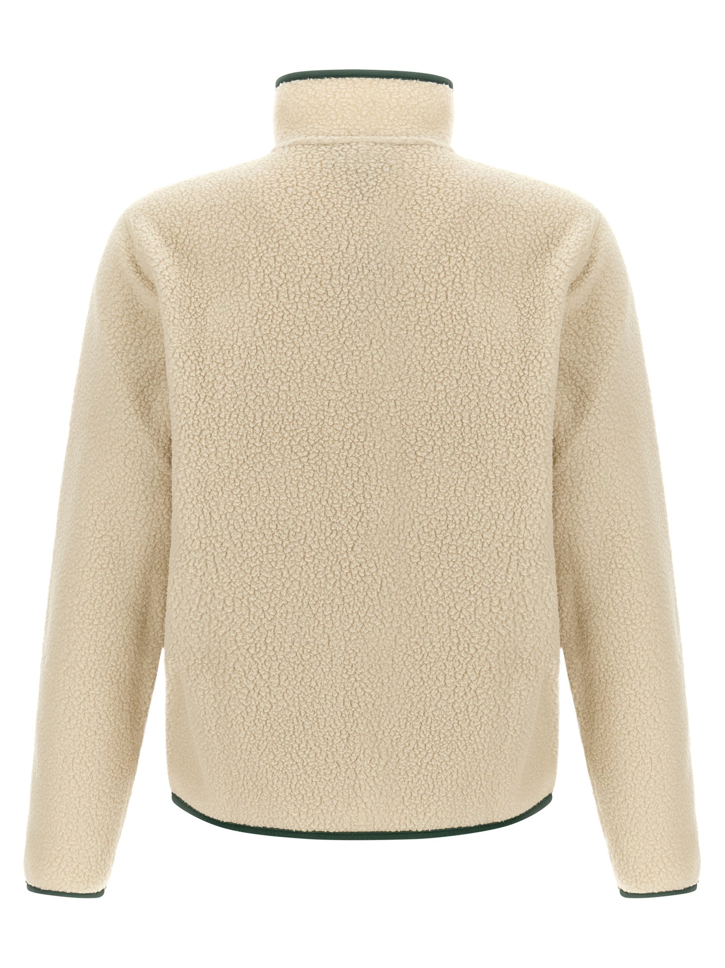 Beige Polyester Full-Length Jacket