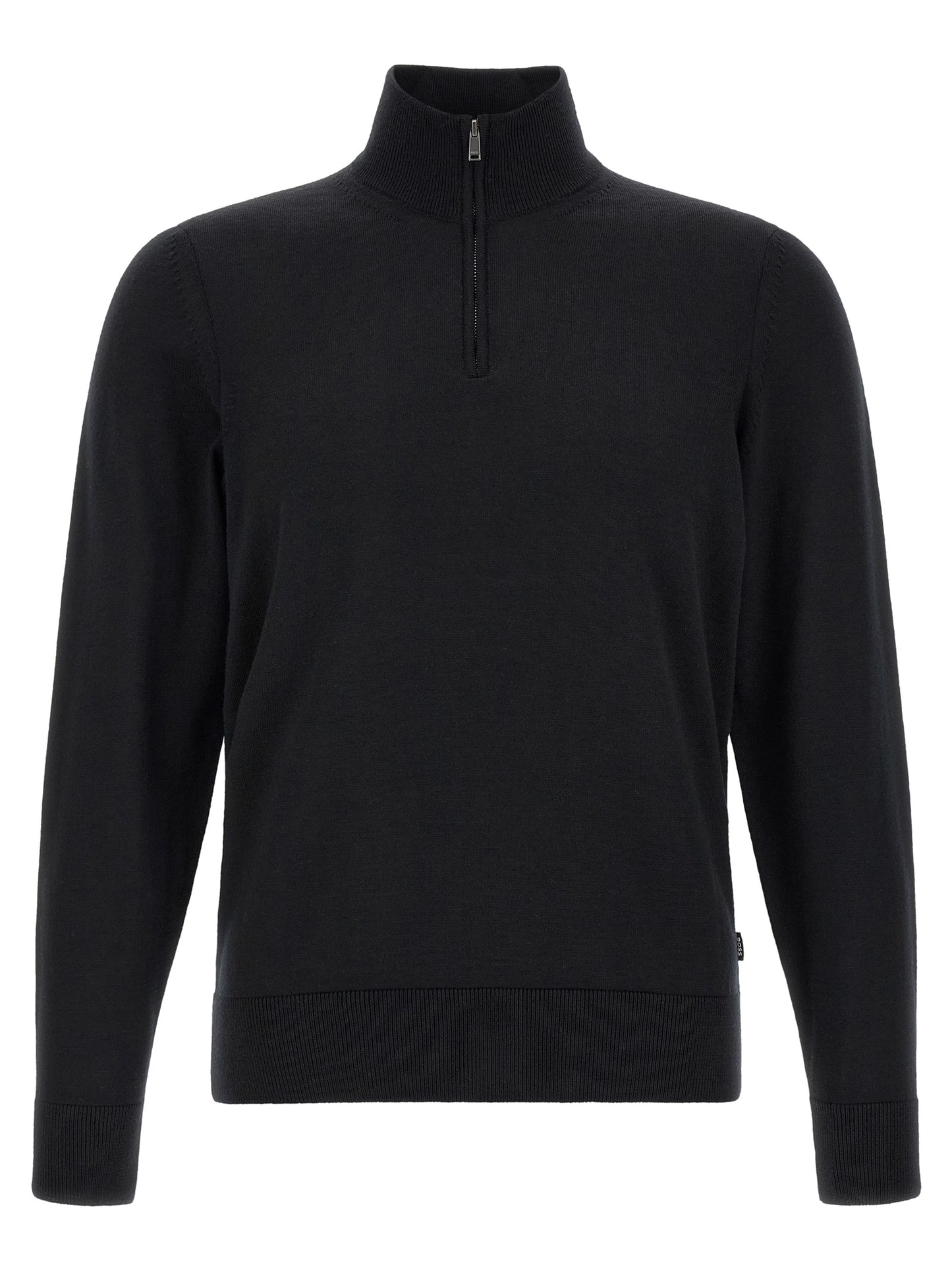 Black Virgin Wool Cardigan