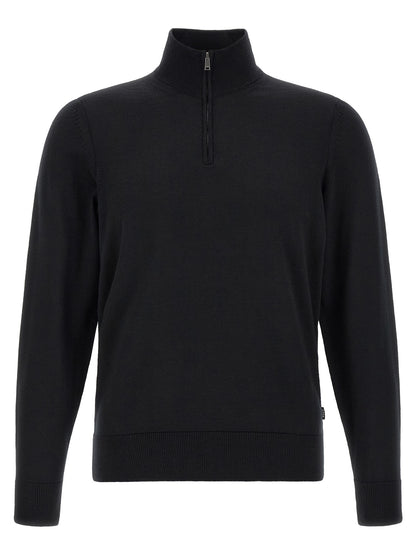 Black Virgin Wool Cardigan