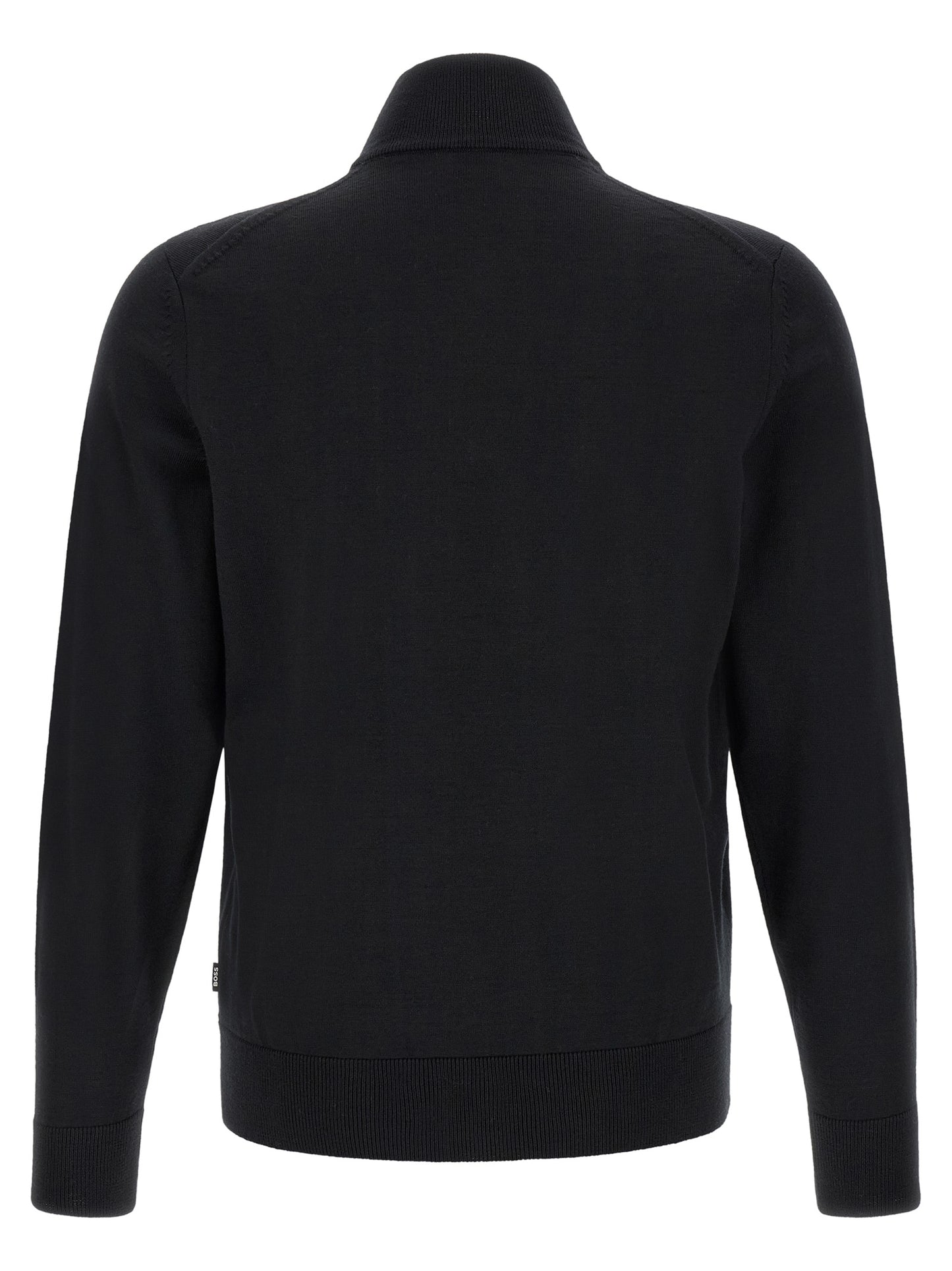 Black Virgin Wool Cardigan