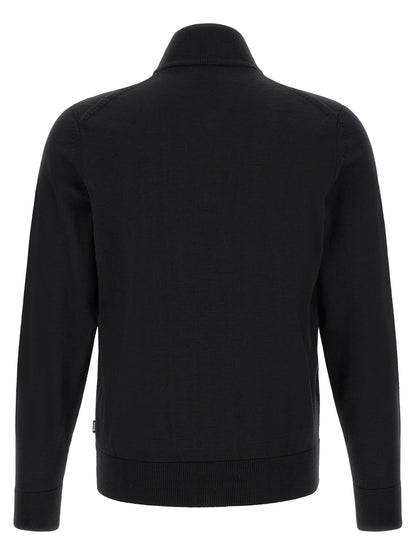 Black Virgin Wool Cardigan
