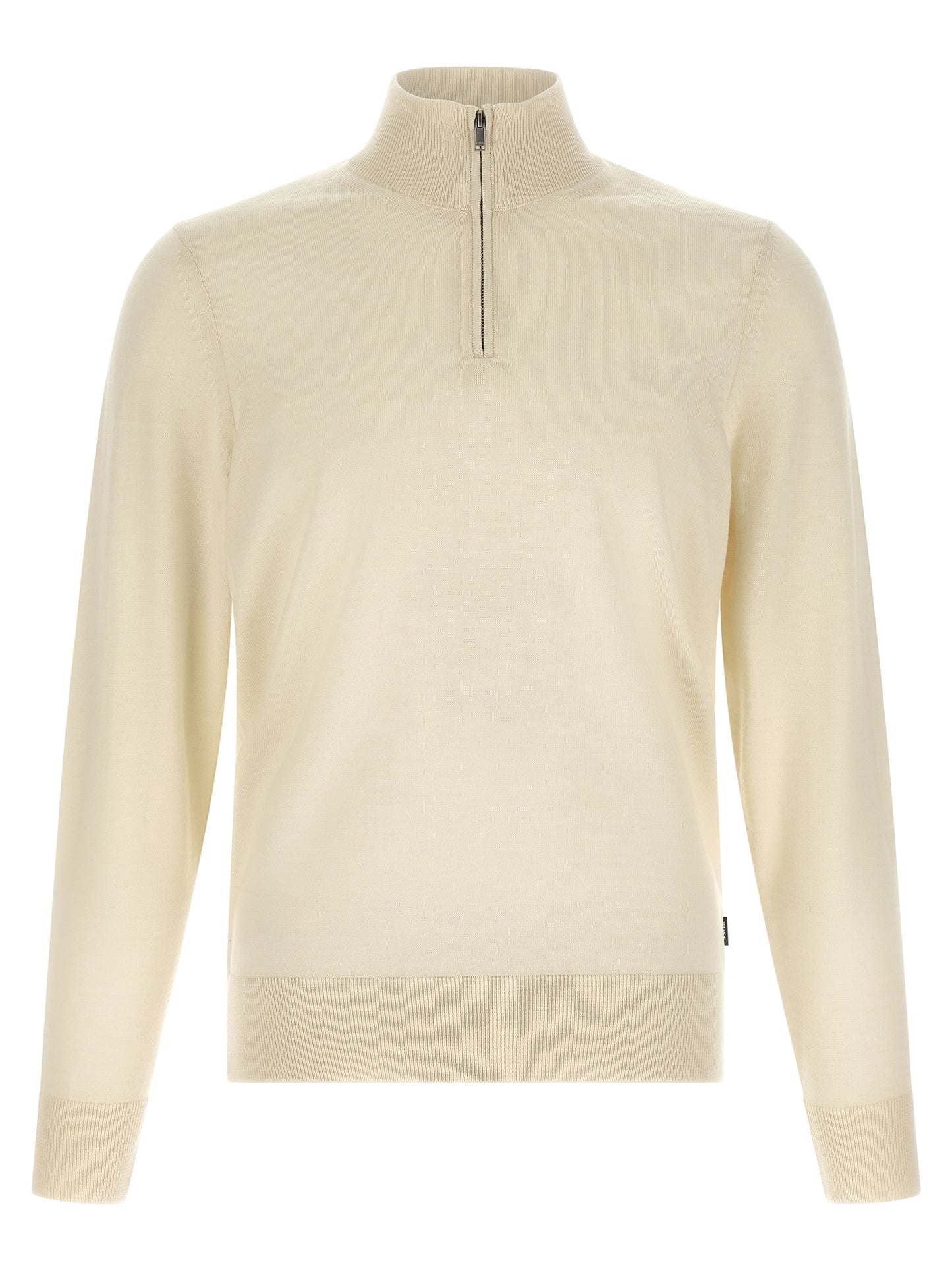 Beige Virgin Wool Cardigan