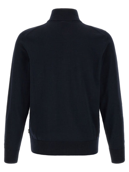Blue Virgin Wool Cardigan