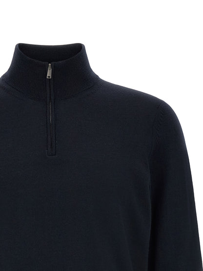 Blue Virgin Wool Cardigan
