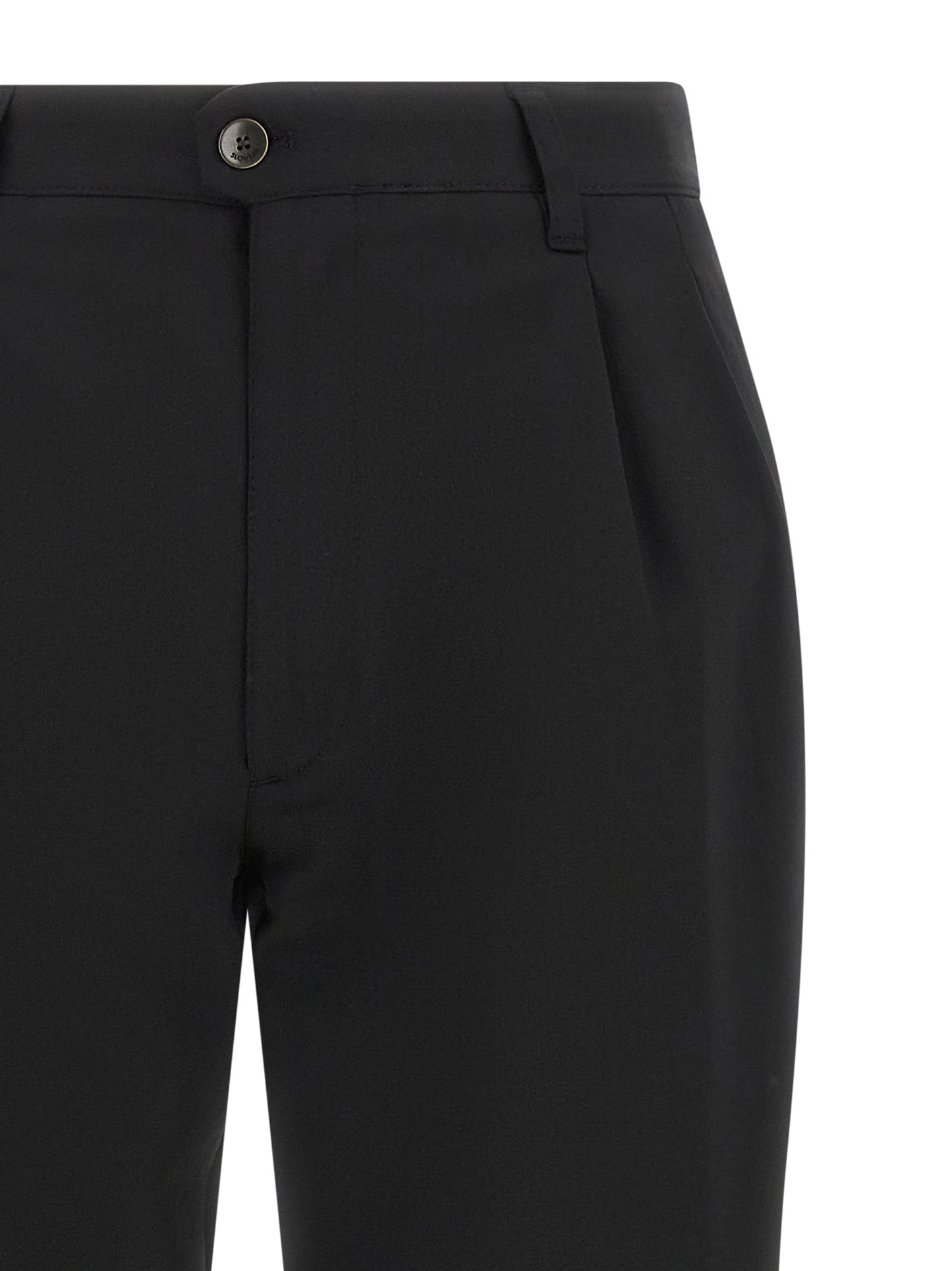 Black Polyester Dress Pants