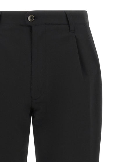 Black Polyester Dress Pants