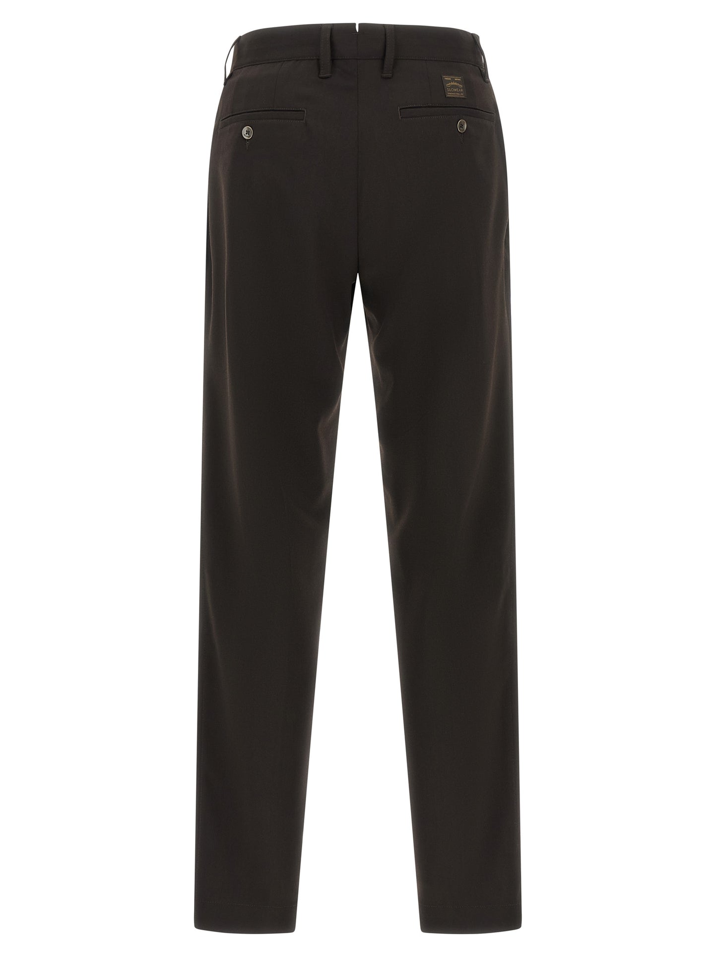 Brown Polyester Dress Pants