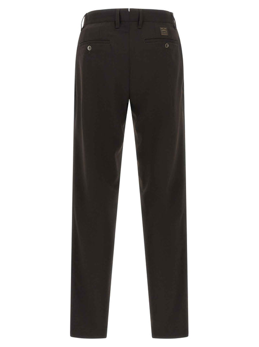 Brown Polyester Dress Pants
