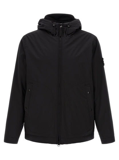 Black Polyester Shell Jacket