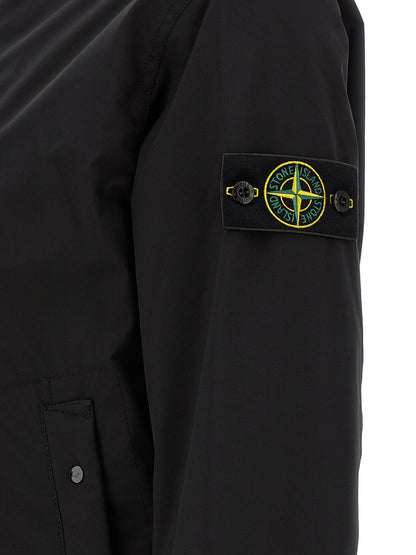 Black Polyester Shell Jacket