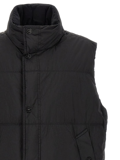 Black Polyamide Sleeveless Jacket