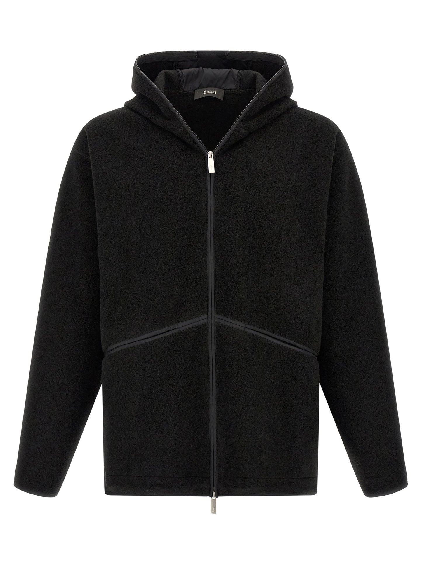 Black Polyester Shell Jacket