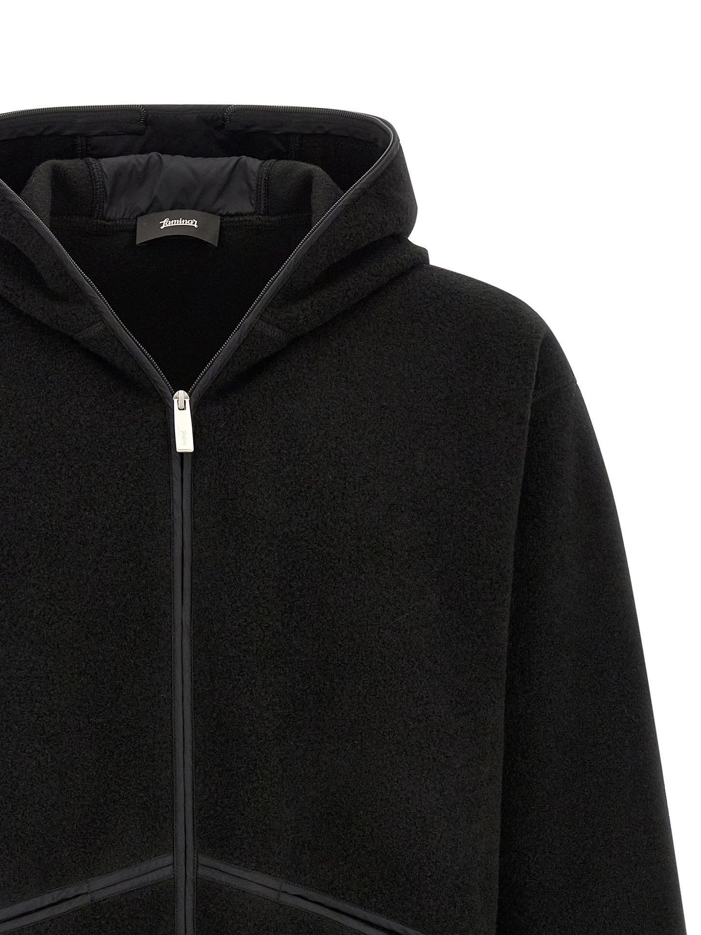 Black Polyester Shell Jacket