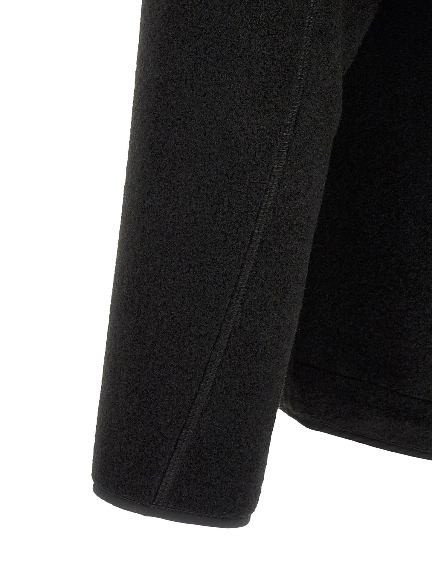 Black Polyester Shell Jacket