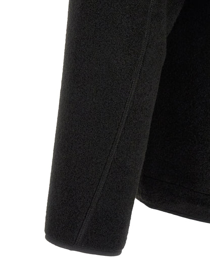 Black Polyester Shell Jacket