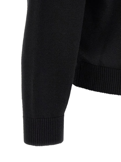 Black Cotton Sweatshirt