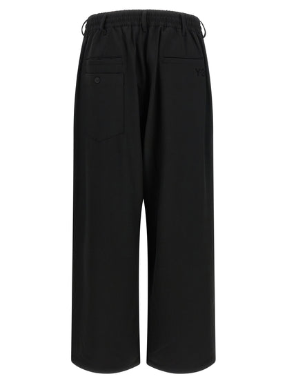 Black Wool Casual Pants