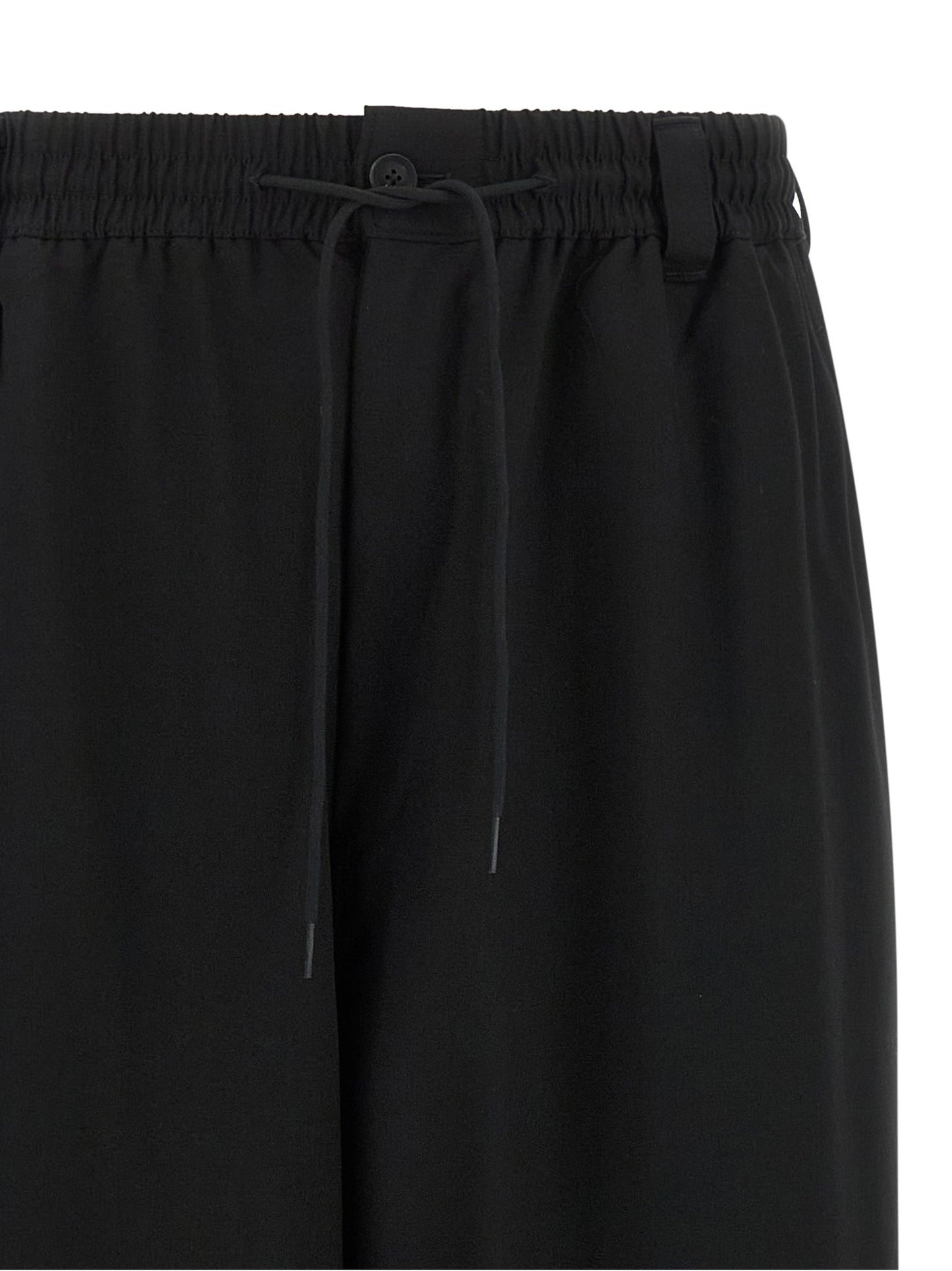 Black Wool Casual Pants