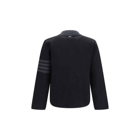 Black Wool Oves Aries Biker Jacket