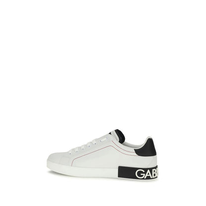 White Calf Leather Bos Taurus Low Top Sneakers