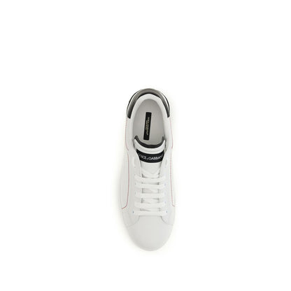White Calf Leather Bos Taurus Low Top Sneakers