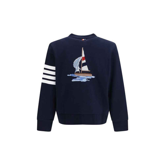 Blue Cotton Cardigan